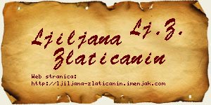 Ljiljana Zlatičanin vizit kartica